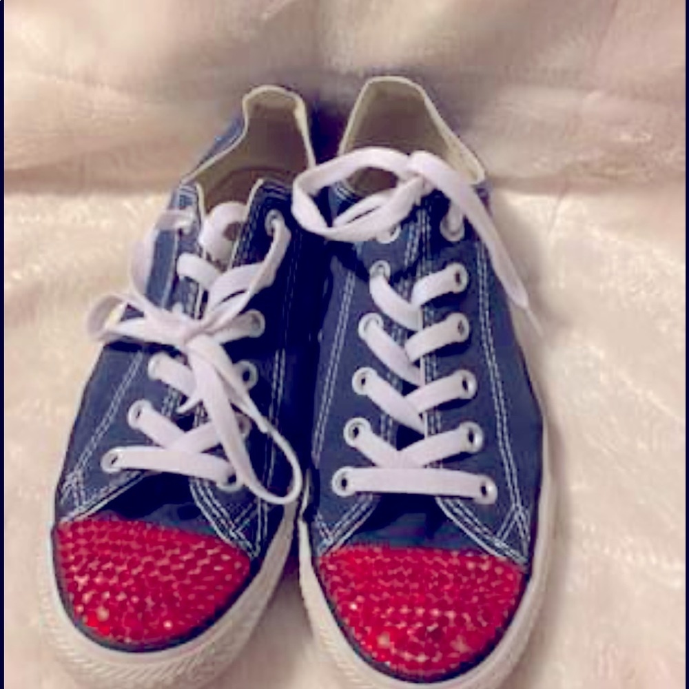 All star converse with bedazzle